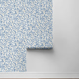 NW54712 leaf peel and stick wallpaper roll from NextWall