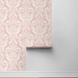 NW54801 damask peel and stick wallpaper roll from NextWall