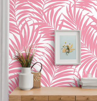 NW54901 palm leaf peel and stick wallpaper decor from NextWall