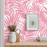 NW54901 palm leaf peel and stick wallpaper decor from NextWall