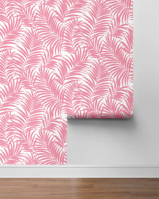 NW54901 palm leaf peel and stick wallpaper roll from NextWall