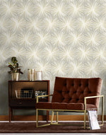 NW55008 mid century geometric peel and stick wallpaper living room from NextWall