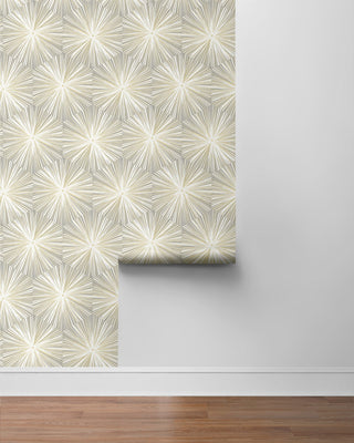 NW55008 mid century geometric peel and stick wallpaper roll from NextWall