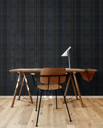 NW55102 plaid peel and stick wallpaper office from NextWall