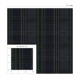 NW55102 plaid peel and stick wallpaper scale from NextWall