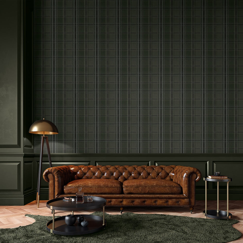 
                  
                    NW55104 plaid peel and stick wallpaper living room from NextWall
                  
                