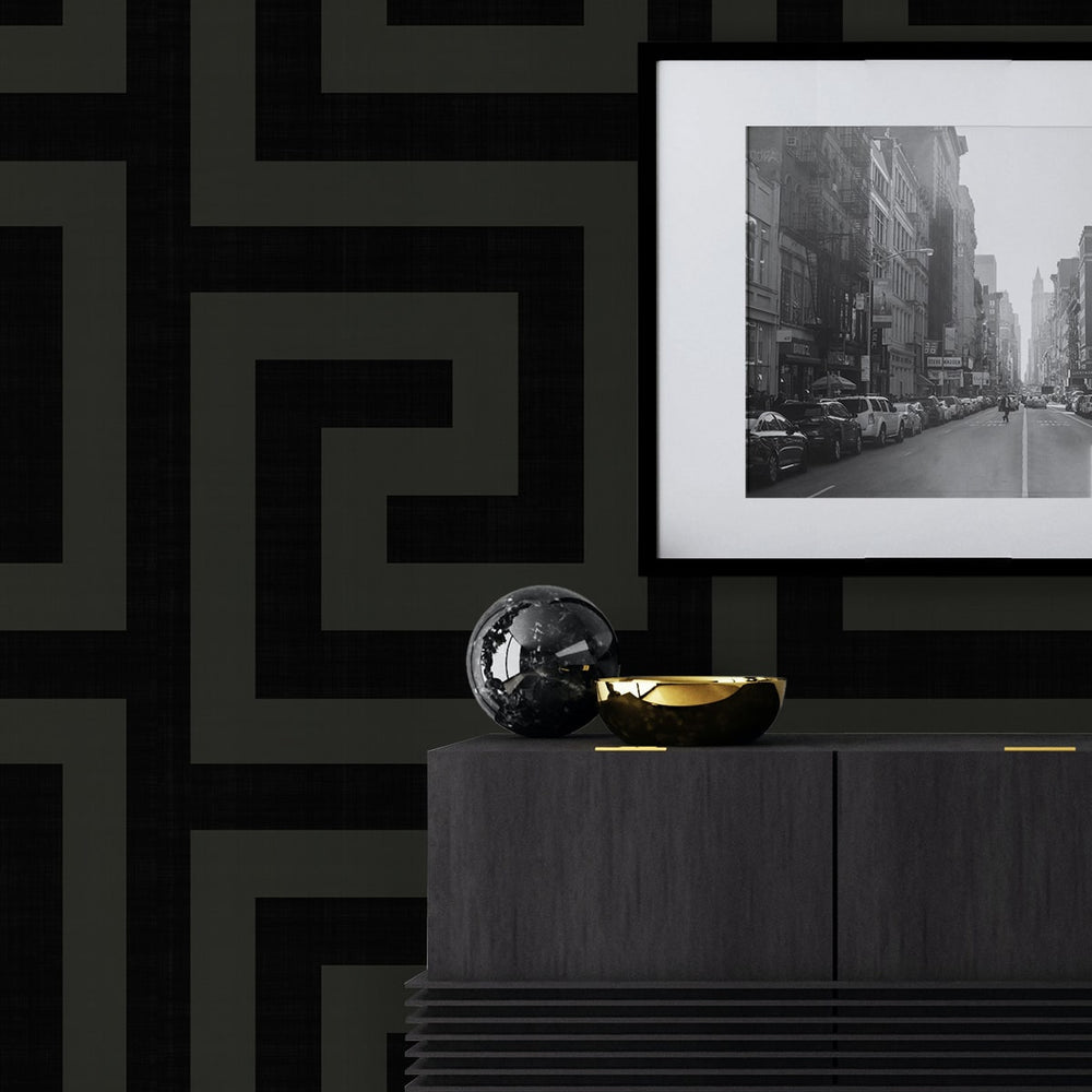 
                  
                    NW55200 vogue geometric peel and stick wallpaper living room from NextWall
                  
                
