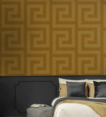 NW55205 vogue geometric peel and stick wallpaper bedroom from NextWall