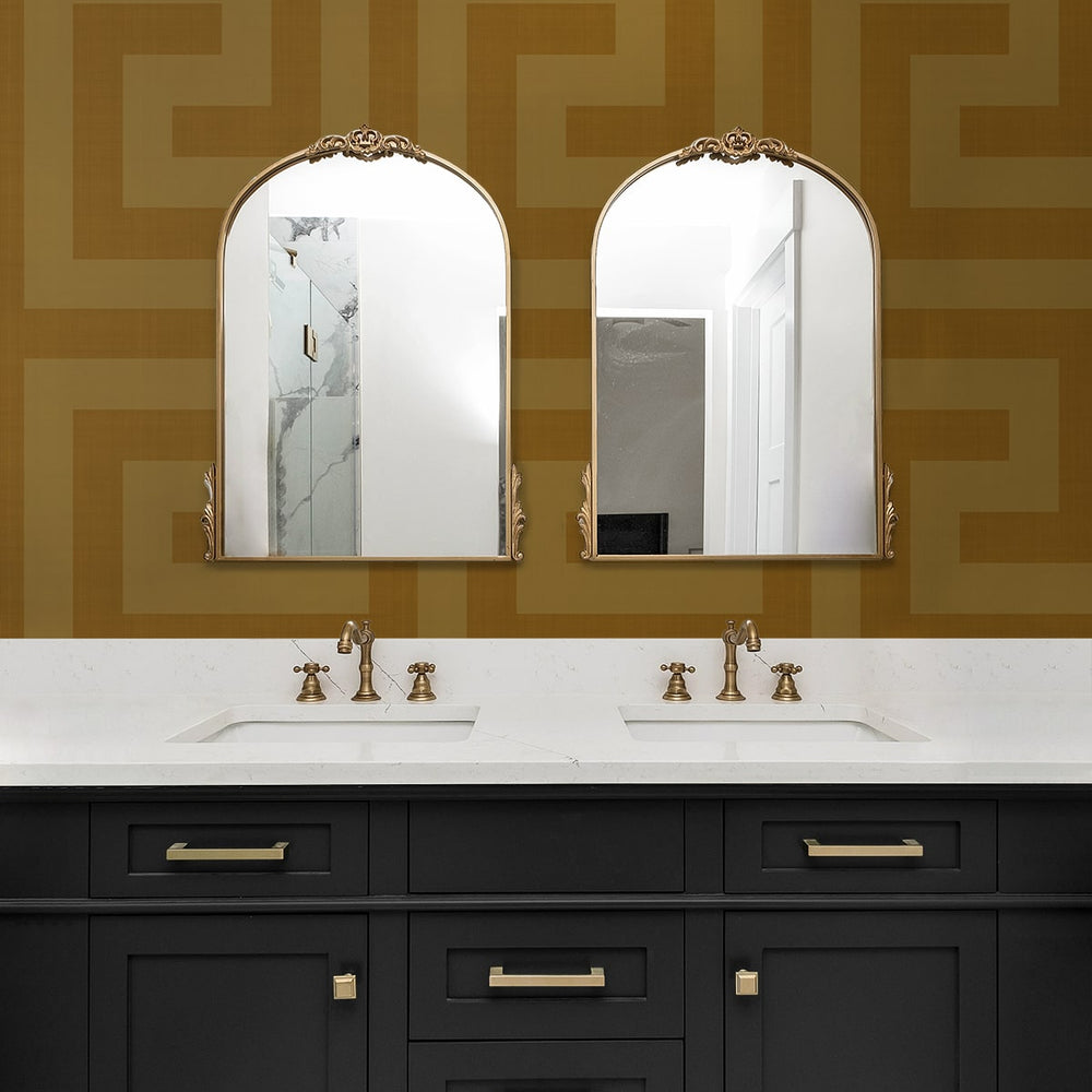 
                  
                    NW55205 vogue geometric peel and stick wallpaper bathroom from NextWall
                  
                