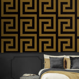 NW55215 vogue geometric peel and stick wallpaper bedroom from NextWall