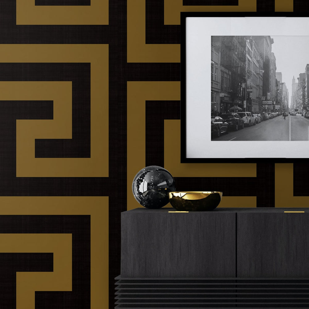 
                  
                    NW55215 vogue geometric peel and stick wallpaper living room from NextWall
                  
                