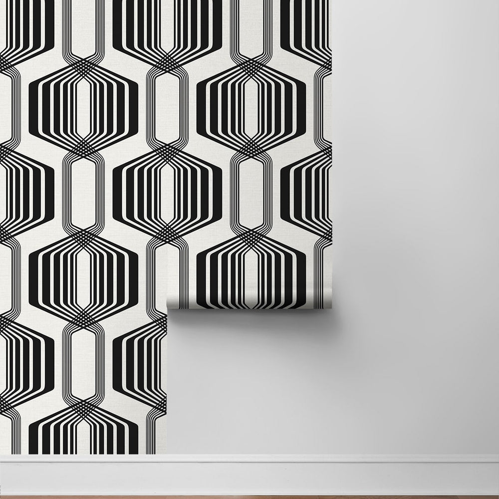 
                  
                    NW55300 geometric mid century peel and stick wallpaper roll from NextWall
                  
                