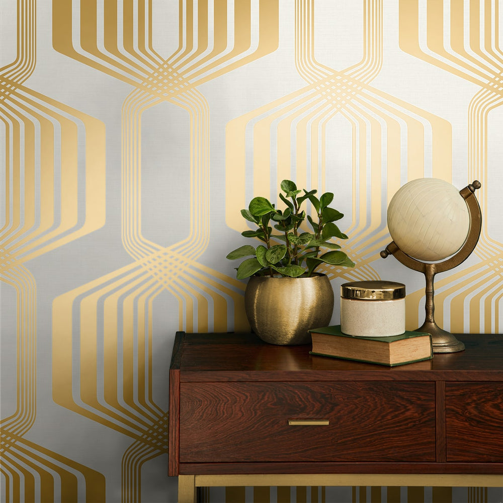 
                  
                    NW55305 geometric mid century peel and stick wallpaper decor from NextWall
                  
                