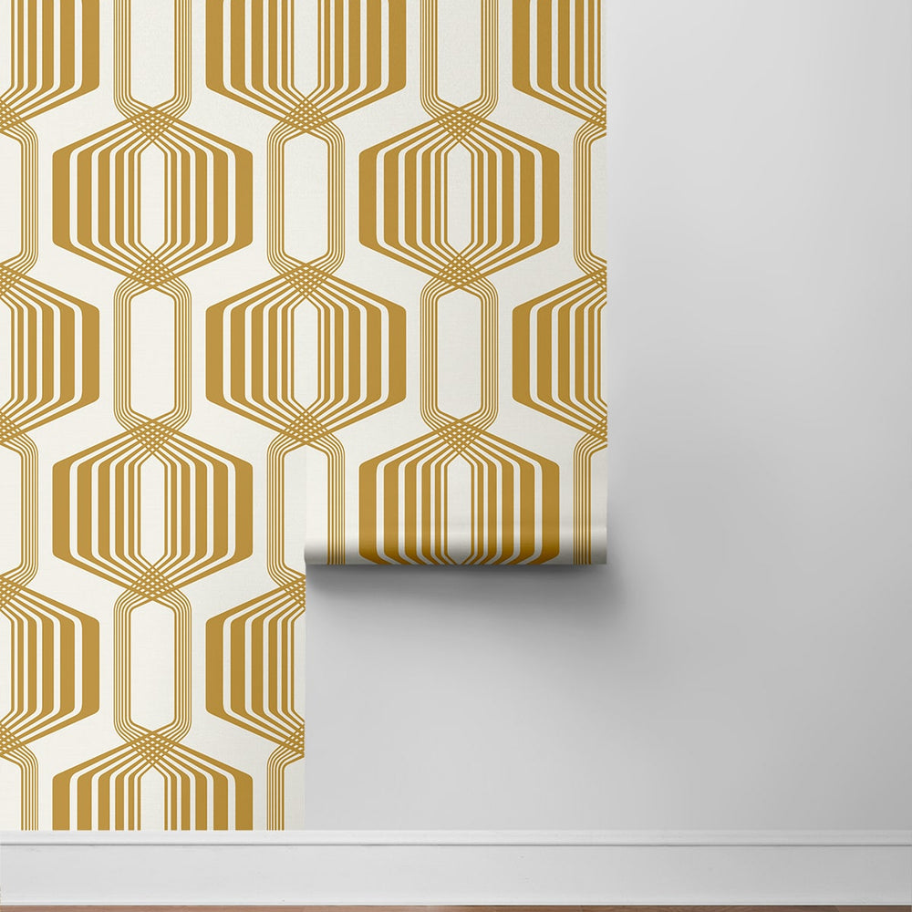 
                  
                    NW55305 geometric mid century peel and stick wallpaper roll from NextWall
                  
                