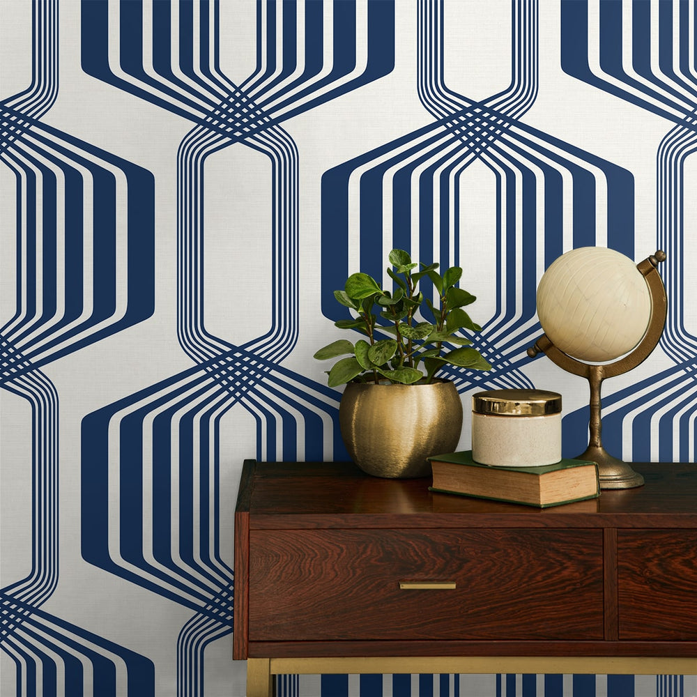 
                  
                    NW55312 geometric mid century peel and stick wallpaper decor from NextWall
                  
                
