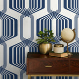 NW55312 geometric mid century peel and stick wallpaper decor from NextWall