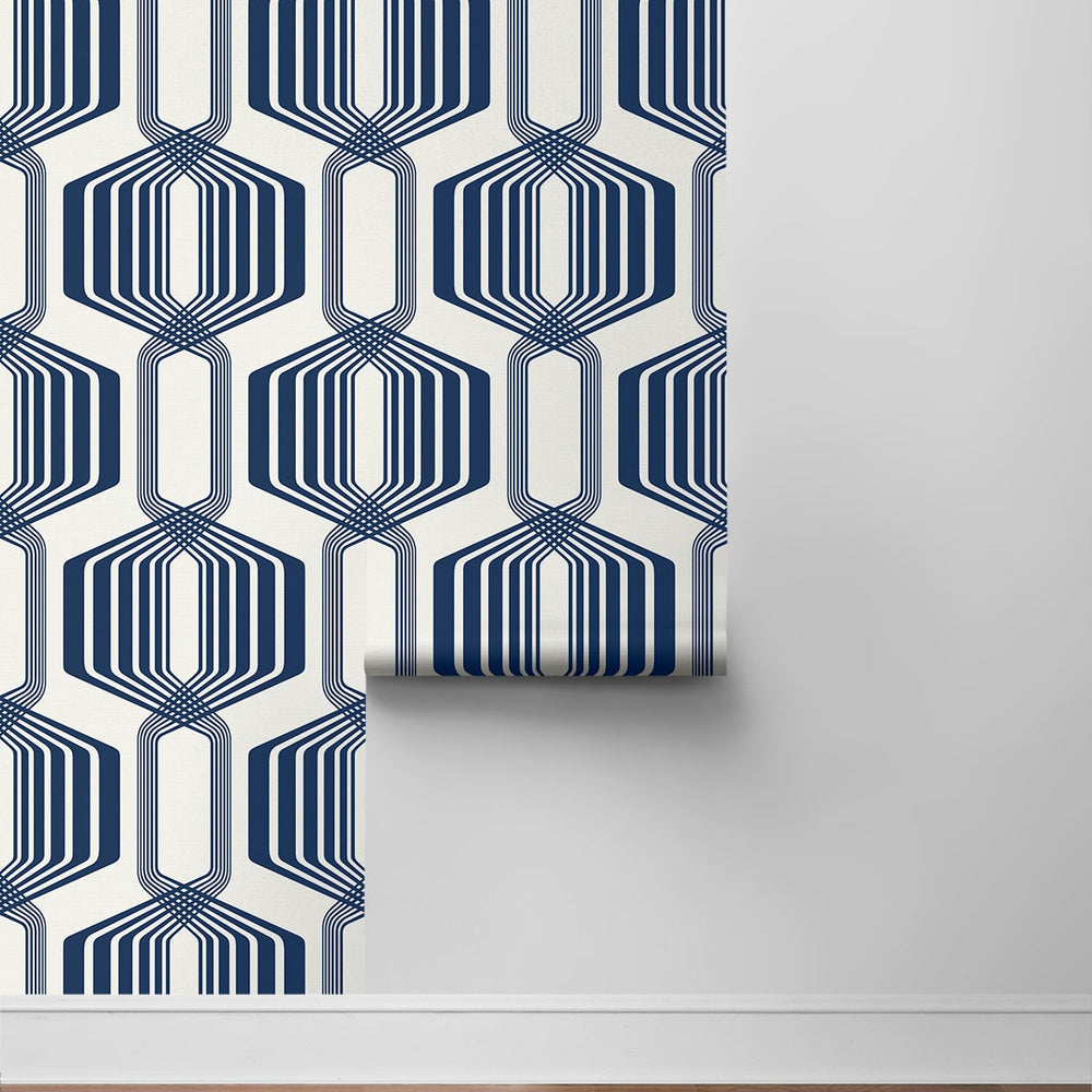 
                  
                    NW55312 geometric mid century peel and stick wallpaper roll from NextWall
                  
                