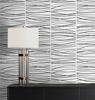NW55600 striped abstract peel and stick wallpaper decor from NextWall