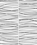 Wave Lines Abstract Premium Peel and Stick Removable Wallpaper
