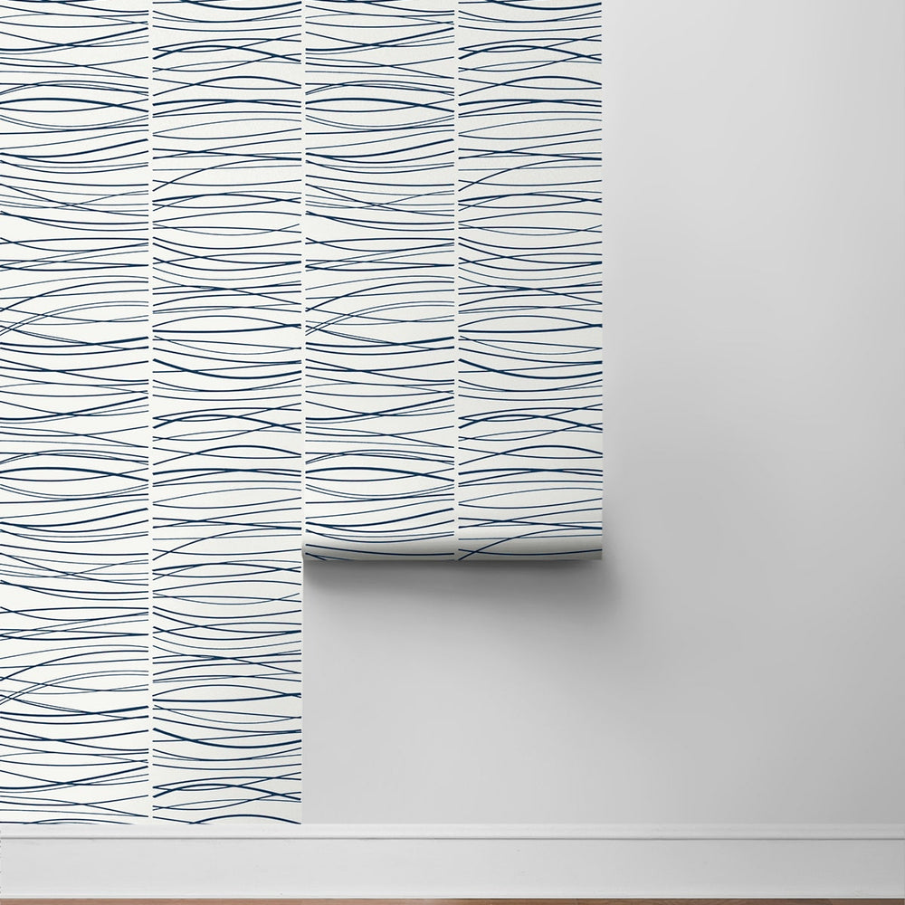 
                  
                    NW55602 striped abstract peel and stick wallpaper roll from NextWall
                  
                