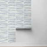 NW55602 striped abstract peel and stick wallpaper roll from NextWall