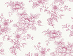Sketched Floral Peel and Stick Removable Wallpaper
