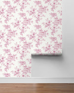 NW55701 floral peel and stick wallpaper roll from NextWall
