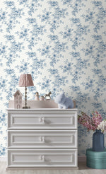 NW55702 floral peel and stick wallpaper nursery from NextWall