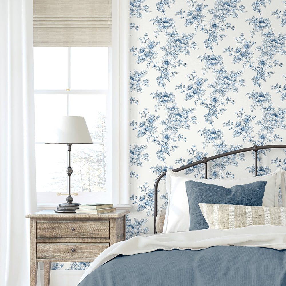 
                  
                    NW55702 floral peel and stick wallpaper bedroom from NextWall
                  
                