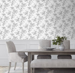 NW55708 floral peel and stick wallpaper dining room from NextWall