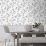 NW55708 floral peel and stick wallpaper dining room from NextWall