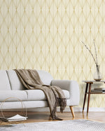 NW55805 geometric peel and stick wallpaper living room from NextWall
