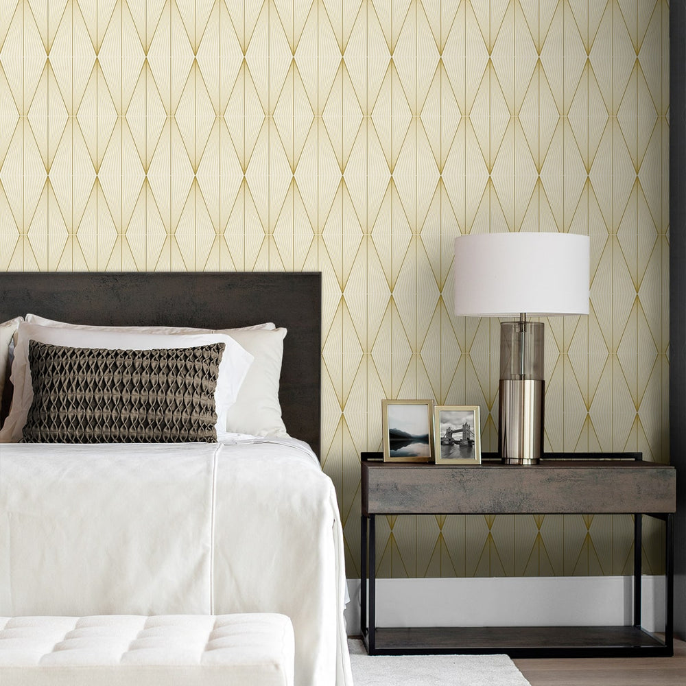 
                  
                    NW55805 geometric peel and stick wallpaper bedroom from NextWall
                  
                