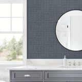 NW55902 geometric peel and stick wallpaper bathroom from NextWall