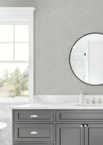 NW55908 geometric peel and stick wallpaper bathroom from NextWall