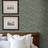 NW56004 vintage peel and stick wallpaper bedroom from NextWall