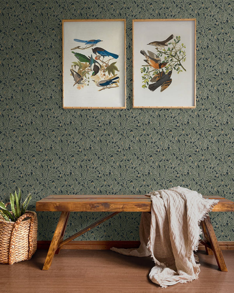 NW56004 vintage peel and stick wallpaper entryway from NextWall