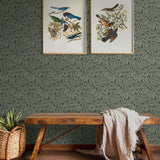 NW56004 vintage peel and stick wallpaper entryway from NextWall