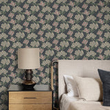 NW56110 floral vintage peel and stick wallpaper bedroom from NextWall