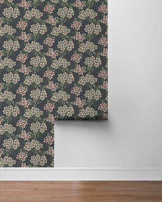 NW56110 floral vintage peel and stick wallpaper roll from NextWall