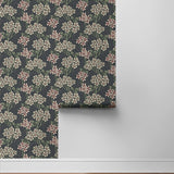 NW56110 floral vintage peel and stick wallpaper roll from NextWall