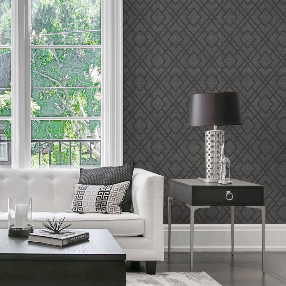 
                  
                    NW56210 geometric peel and stick wallpaper living room from NextWall
                  
                