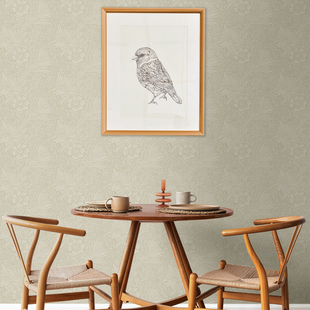 
                  
                    NW56405 vintage floral peel and stick wallpaper dining room from NextWall
                  
                