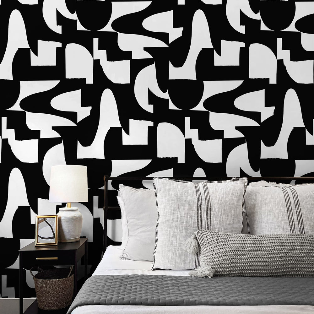 
                  
                    NW56500 abstract geometric peel and stick wallpaper bedroom from NextWall
                  
                