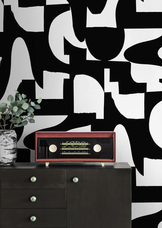 NW56500 abstract geometric peel and stick wallpaper decor from NextWall