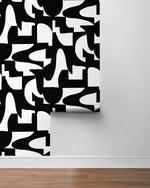 NW56500 abstract geometric peel and stick wallpaper roll from NextWall