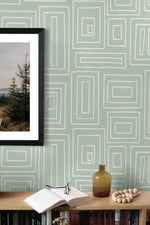 NW56604 geometric peel and stick wallpaper decor from NextWall