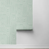 NW56604 geometric peel and stick wallpaper roll from NextWall