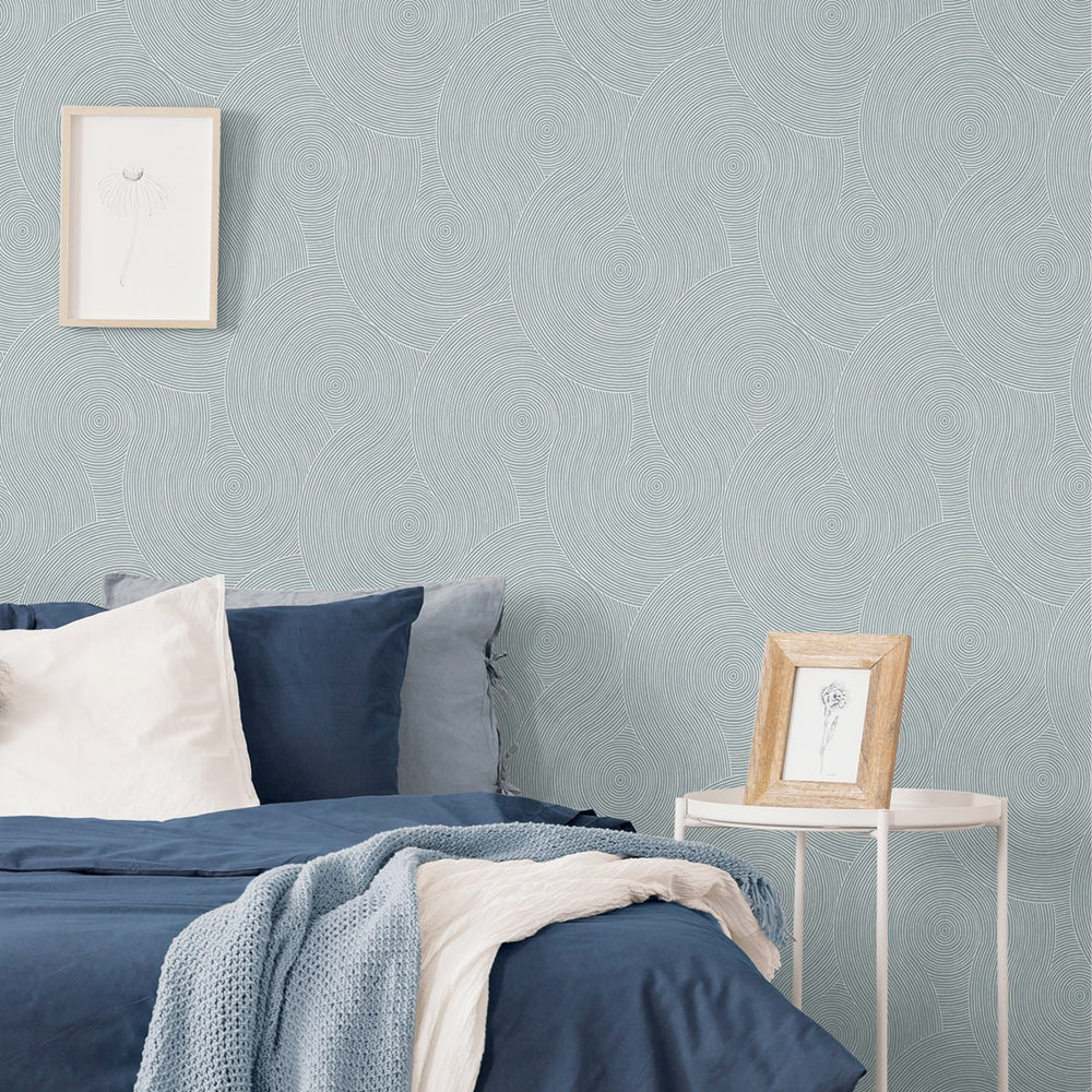 
                  
                    NW56702 geometric peel and stick wallpaper bedroom from NextWall
                  
                