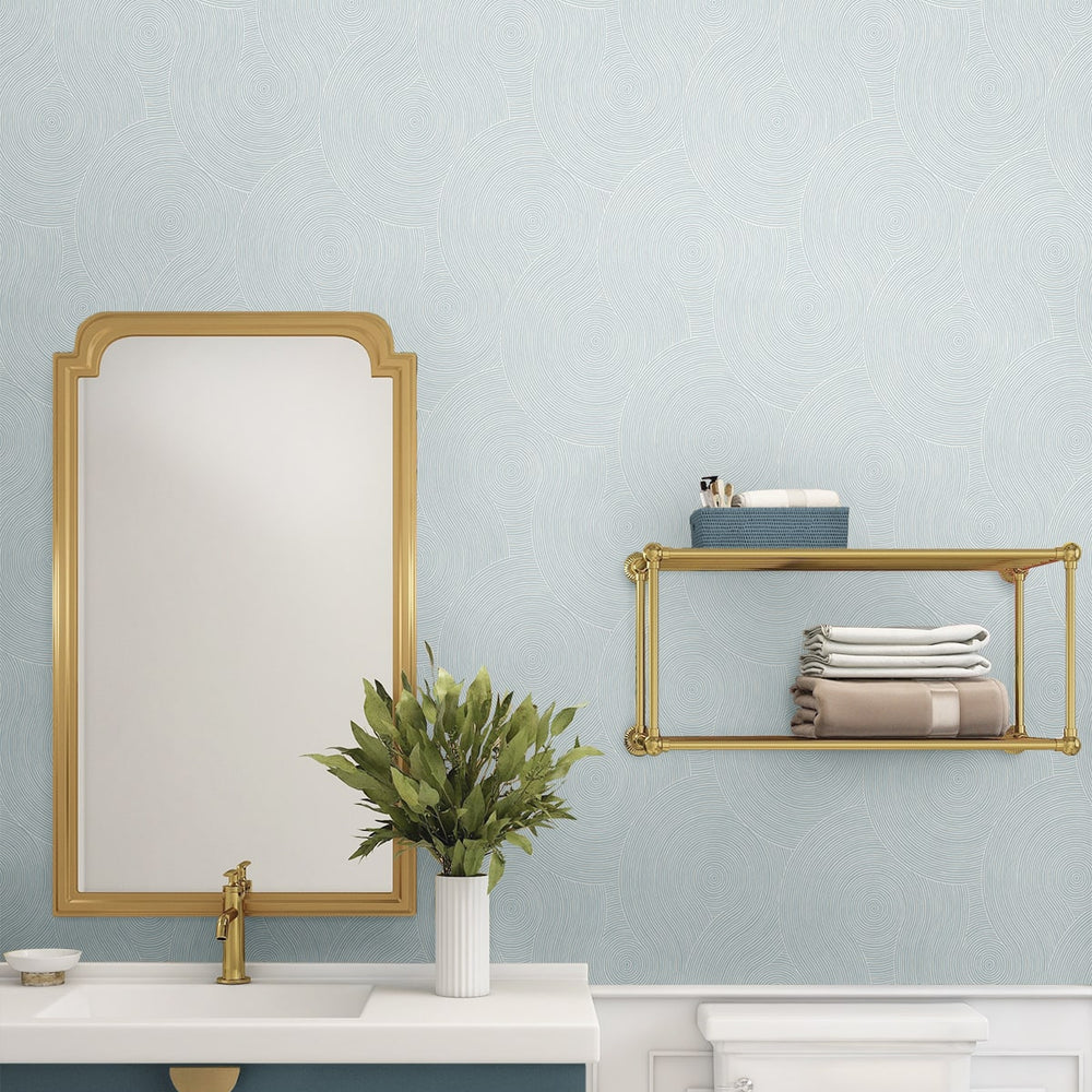 
                  
                    NW56702 geometric peel and stick wallpaper bathroom from NextWall
                  
                